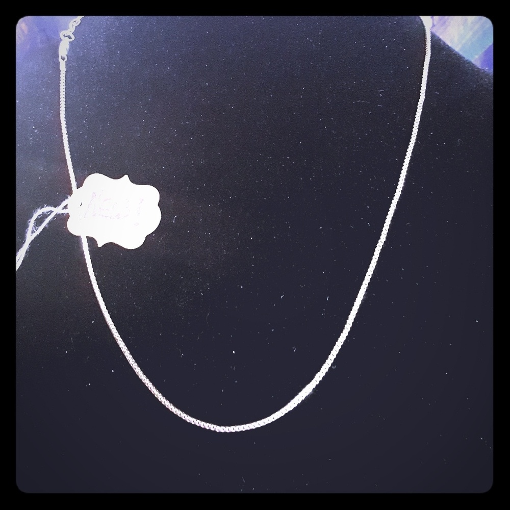 22"Sterling Silver Box Chain  , New .